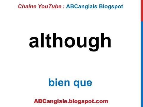 Cours d&rsquo;anglais 68 - Les conjonctions de subordination en anglais If As Because Though Although