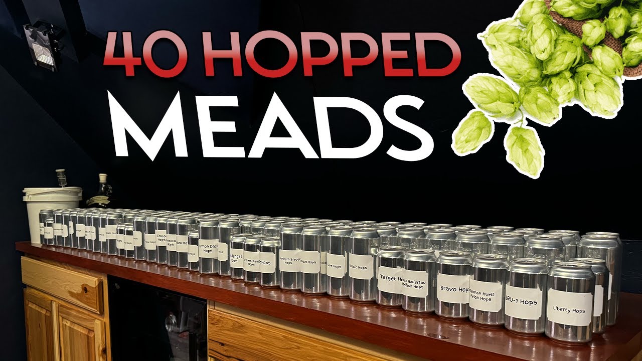 The Worlds Biggest Hopped Mead Experiment (40 Different Hops) - YouTube