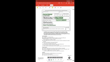 May 2020 Pearson Edexcel IAL Mathematics Pure 1 WMA11/01 P61837A - International A Level