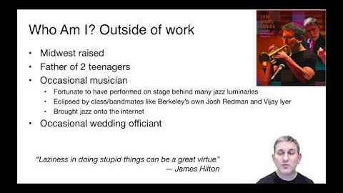 Lecture 1 Part 3 Who