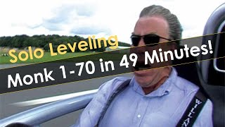 Monk Leveling 1 to 70 in 49 Minutes   My Fastest Monk Time Yet!