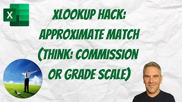 XLOOKUP hack - search approximate values