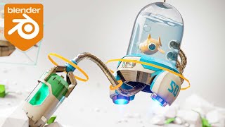 New Blender Hard Surface Modeling Course Robotic Planet