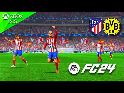 EA FC 24 - ATLÉTICO vs DORTMUND | UCL | Gameplay XBOX [1080p] ESPAÑOL LATINO