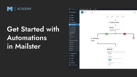 Get started with Automations In Mailster