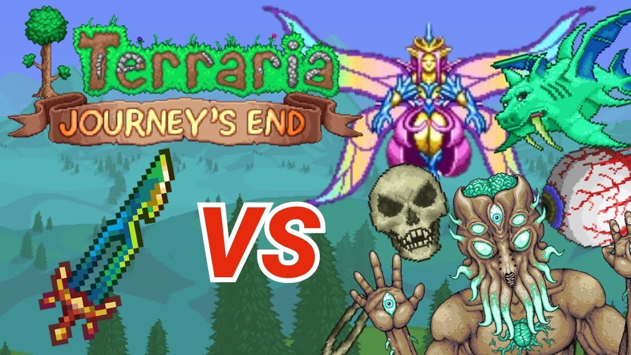 First Fractal VS All Bosses In Terraria!