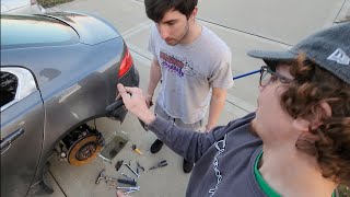 Replacing Eugene's 2017 Jaguar XE Rear Brake Caliper and More!