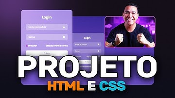 PROJETO CRIATIVO com HTML e CSS: A criação de um Login