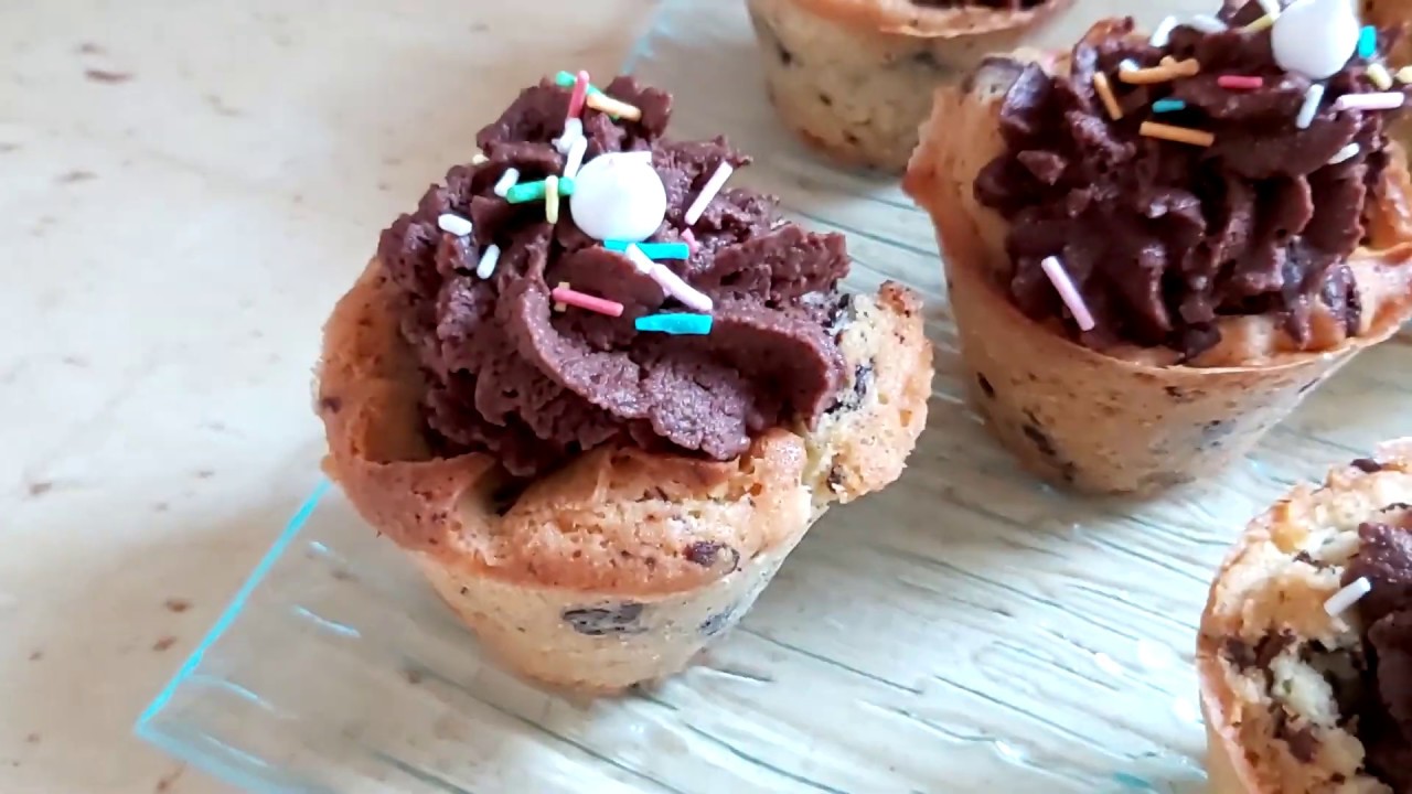 Cookie cup mousse au chocolat - YouTube