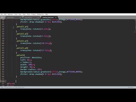Creating Flower Using HTML & CSS 🌺😱🔥