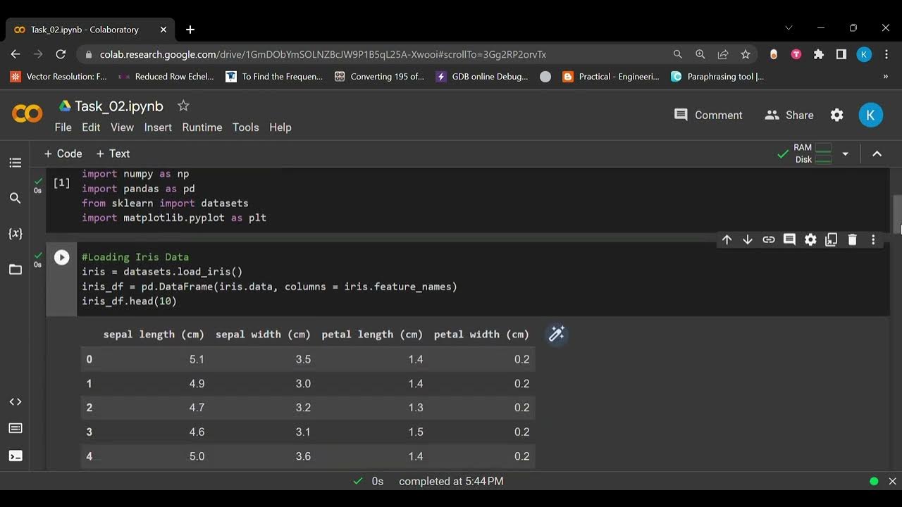 Task 02 Prediction using Unsupervised ML TSF GRIP tasks #2 - YouTube
