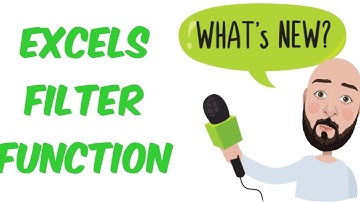 How to use Excels New Filter Function
