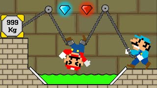 Mario hot & Mario ice Escape Fireboy and Water Girl (Part 21)