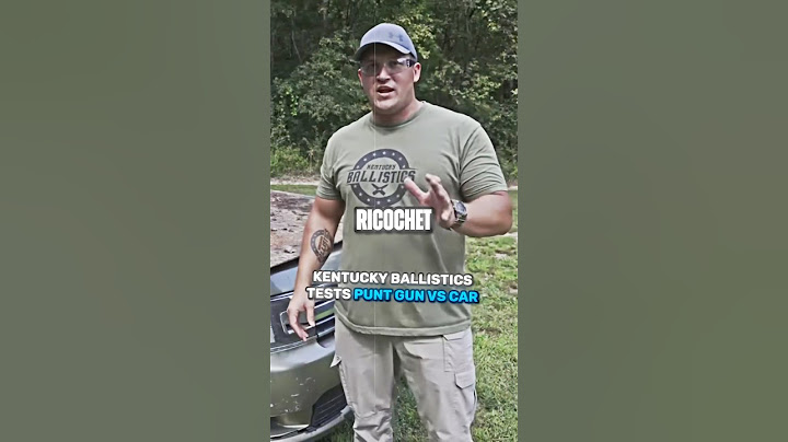 Kentucky Ballistics Tests Punt Gun VS Car