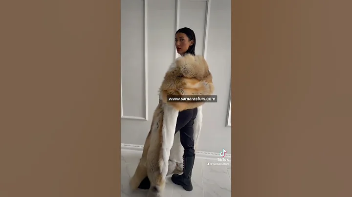 Luxury Double Face Scandinavian Golden Island Fox & White Rex Cape https://bit.ly/3WwjmAE