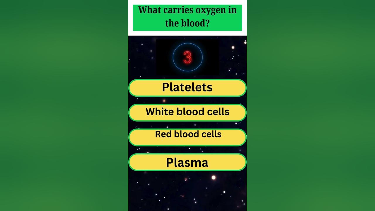 What carries oxygen in the blood biologymcqs competitiveexams 