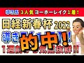 日経新春杯2022【導き馬1頭】特選消去データ公開!中京2200mで重要な適性とは?ステラヴェローチェを脅かすアノ馬から勝負!