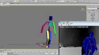 Kinect motion capture with 3dsMax full body for CAT