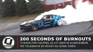 200 seconds of BURNOUTS  I  Thanks for Helping us Reach 200k Subscribers