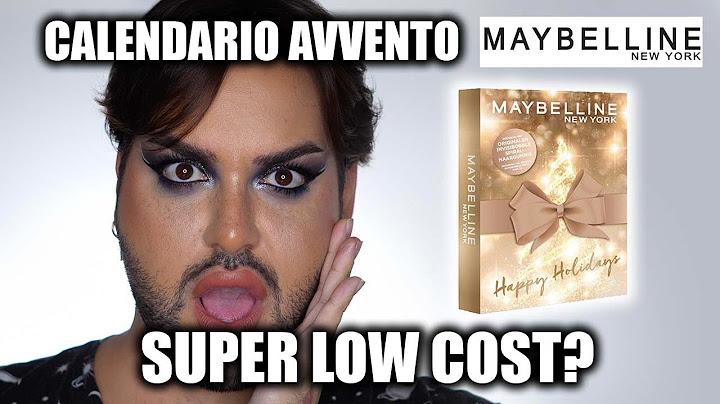 APRIAMO CALENDARIO DELL'AVVENTO MAYBELLINE *LOW COST*