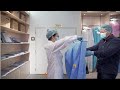 Long Sleeved Disposable Surgical Gowns Medical SMMS SMS For Hospital