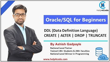 #5 DDL | Data Definition Language |  CREATE | ALTER | DROP | TRUNCATE | By Ashish Gadpayle