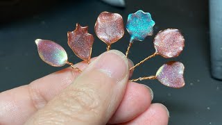 Six ways to bend wire for resin dipped flowers