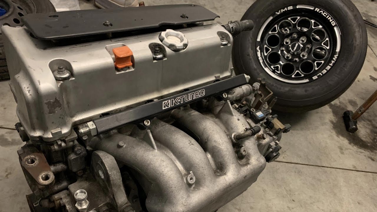 PULLING the K SWAP out of the CRX YouTube