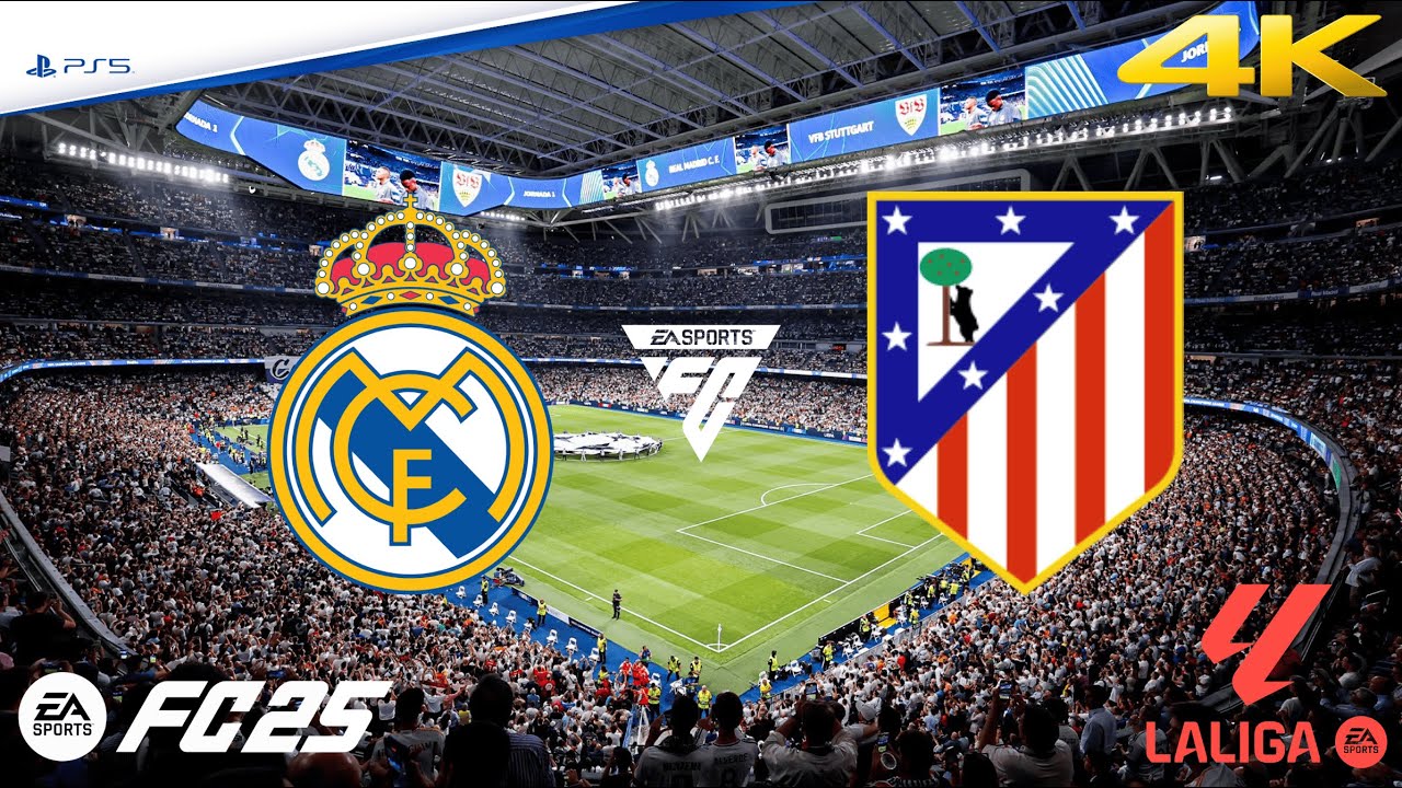 Real Madrid vs Atlético de Madrid | La liga | EA FC 25 | PS5™ 4K HD ...