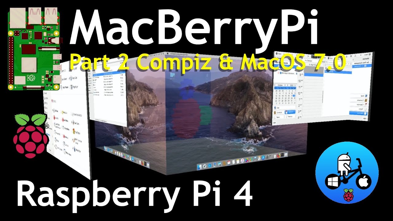 Mac Os Raspberry Os Theme MacBerryPi Part 2. 64bit Ubuntu MacOS Catalina themed. Raspberry Pi 4 ...
