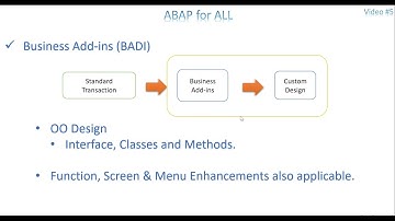 Video 5: ABAP Enhancements - BADI introduction