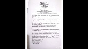 Ranchi University course 3( Learning and teaching) B.ed 1 st yr previous year questions