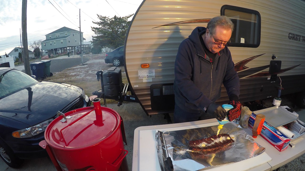 Competition Ribs On The Gateway Drum Smoker