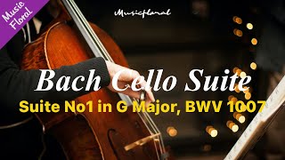 [Classic Playlist](🥕중간광고 없음)  Bach Cello Suite No. 1 (Full)🎻  ️- 1Hour [1시간 듣기]