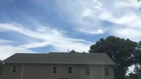 Time Lapse: Cirrus Clouds, Cirrocumulus Clouds, Contrails