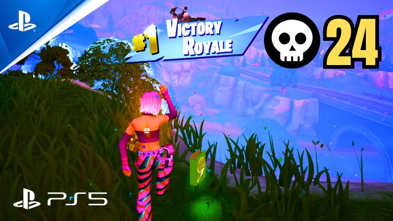 Fortnite Chapter 7 Solo Zero Build Victory Royale – 24 Eliminations | PS5