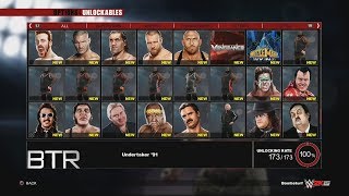 WWE 2K15 All Unlockables Including Every DLC Pack 2K Showcase Items PS4/XB1 Version