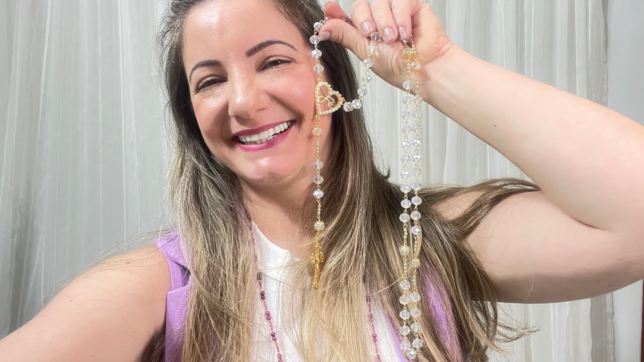 Como fazer um terço cristal contrapino | passo a passo