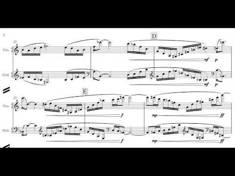 〈 XIII. Mirror〉from《17 Etudes for Piano, Keyboard and Movie （2017）》（SCORE）