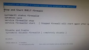 How to disable Firewall and Selinux in CENTOS 7.4