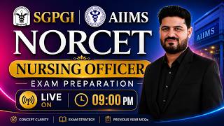 AIIMS NORCET-11 | SGPGI | KGMU & CHO 2026 EXAM PREPARATION | LATEST MCQS #5
