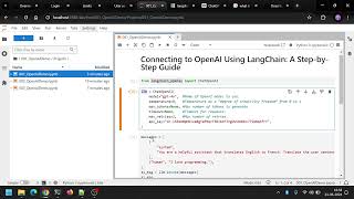 Connecting to OpenAI Using LangChain: A Step-by-Step Guide
