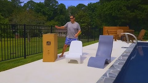 Part 1 of 4:  Preparing 3 Chairs for the Pool Sun Shelf (aka. tanning ledge, baja shelf)