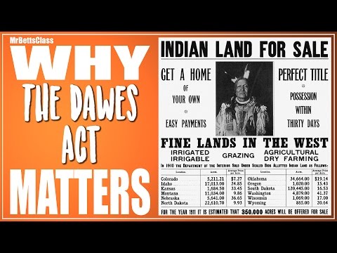 วีดีโอ: แนวคิดหลักของ Dawes Act คืออะไร?