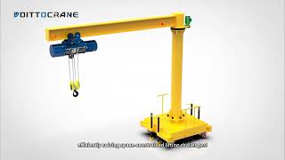 mobile jib crane on wheels