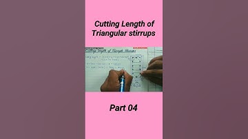 Cutting length of triangular stirrups Part 4 #engineeringtactics