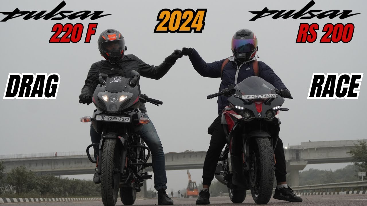 Pulsar R200 Racing 2024 Pulsar 220F vs RS200 BS7 Drag Race - YouTube