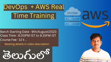 Devops+AWS |Starting 9th August 8 PM IST | Real Time Training | +91 9966231191