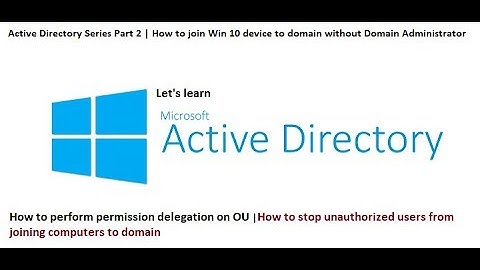 How to Join Win10 PC to Domain Without Administrator account  #TechyDev