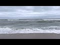 Ocean waves crushing. Powerful ocean waves in a cloudy and windy day. 4K HDR| ASMR|